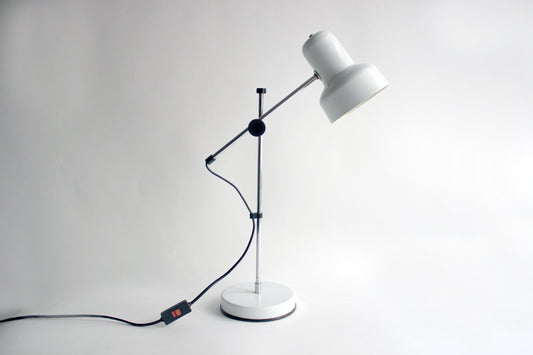 Veneta Lumi Italy desk table lamp. 1980s Industry design table lamp