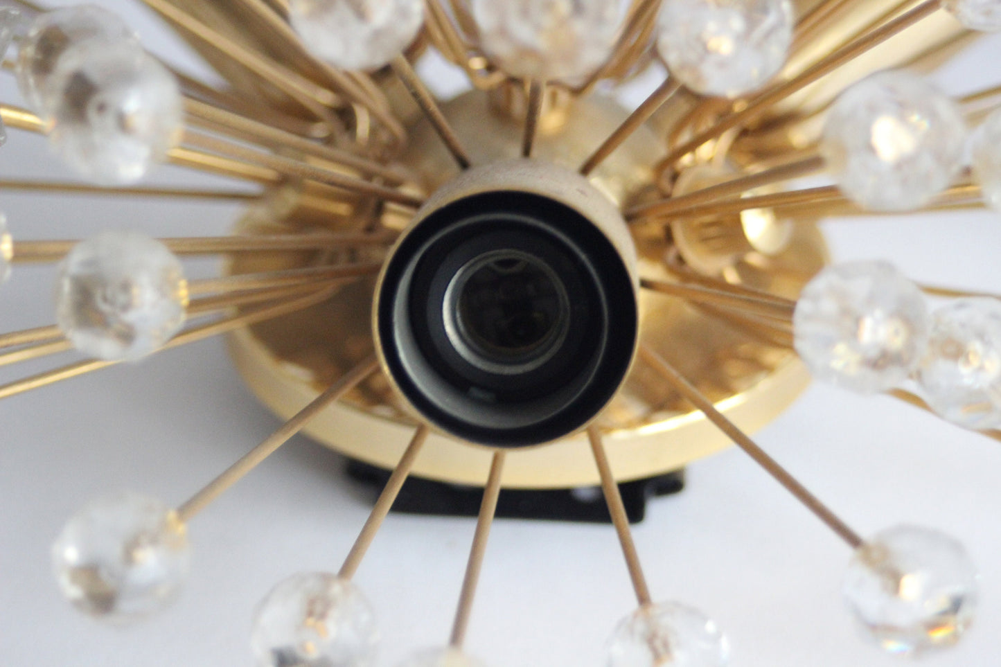 Pair of "Snowflake" Wall Light by Emil Stejnar for Rupert Nikoll / Mid-Century Pulp Flower Wall Lamp 60s Austria