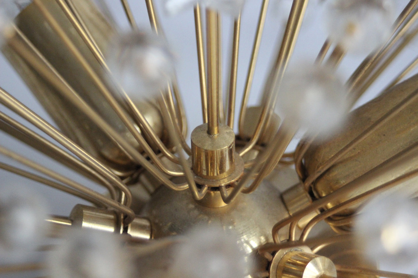 Pair of "Snowflake" Wall Light by Emil Stejnar for Rupert Nikoll / Mid-Century Pulp Flower Wall Lamp 60s Austria
