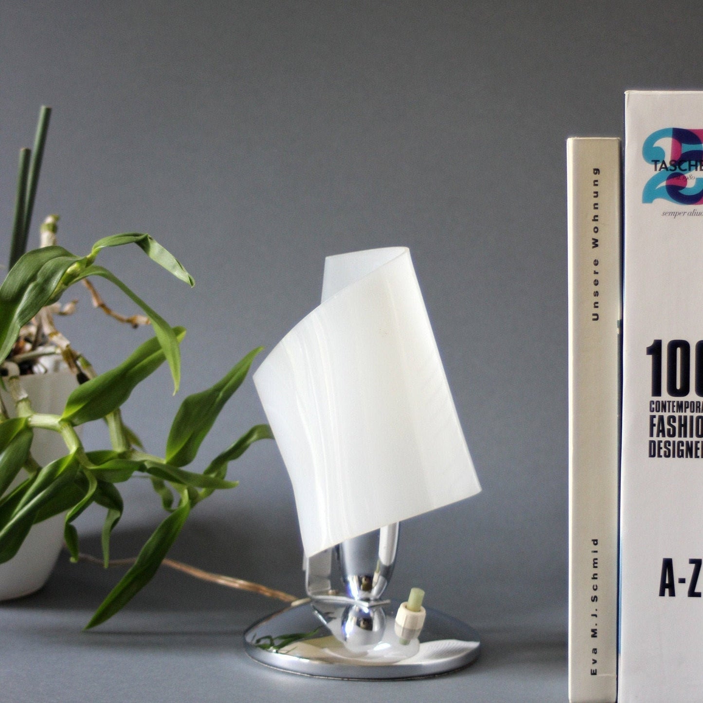 70s night lamp. Mid-Century design. Space era, Space age. Boho.