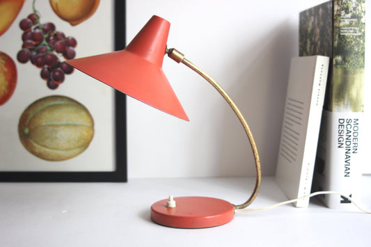 Coral table lamp. Desk lamp. Mid-Century design. 60s.
