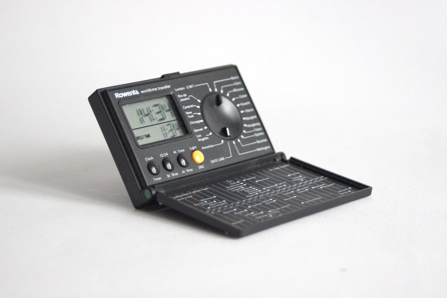 ROWENTA world travel clock/alarm clock. Germany 1980s