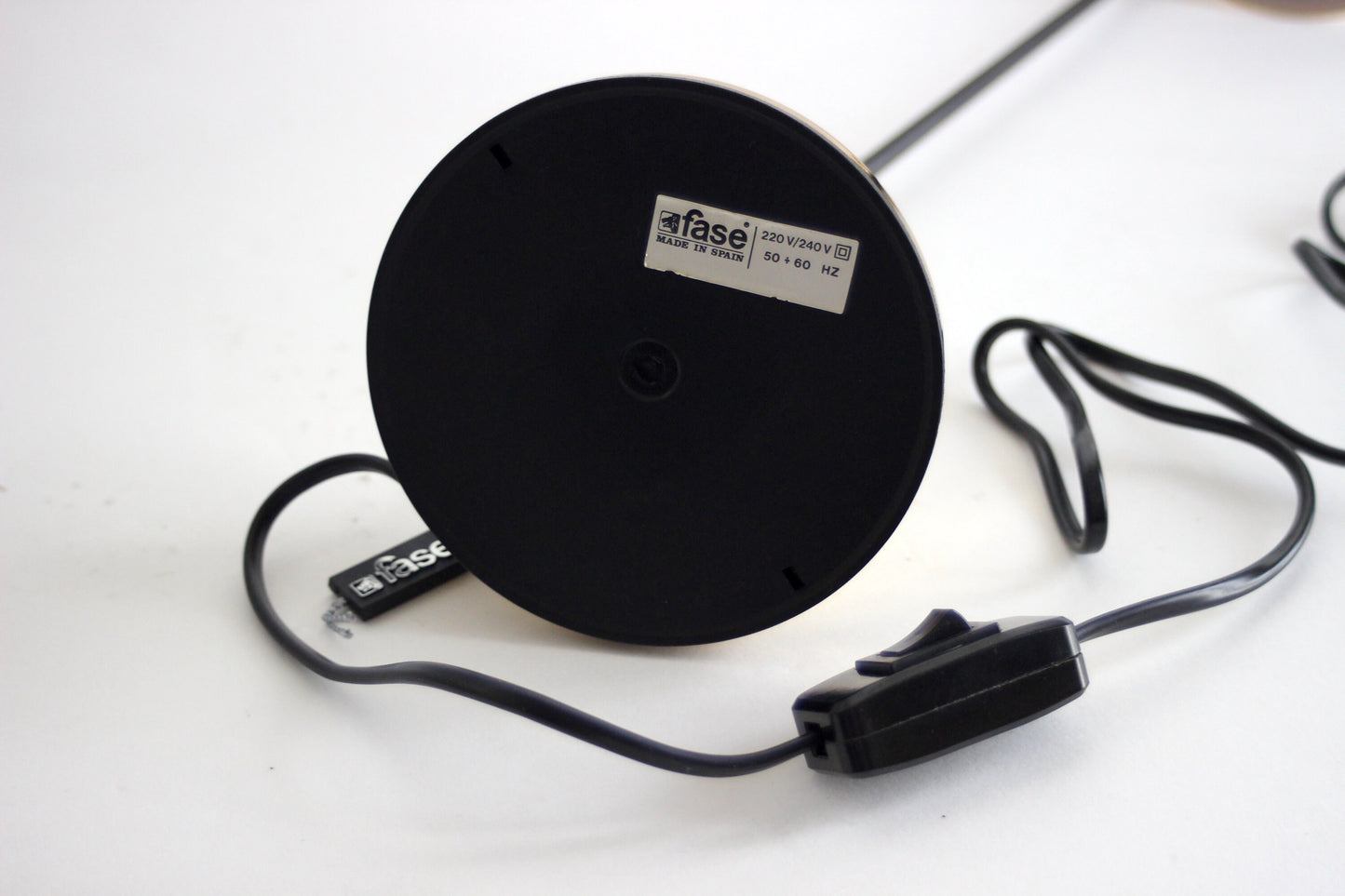 FASE table lamp, desk lamp model PEKÍN. Gold / Black. Madrid 1980s. New, with original packaging.