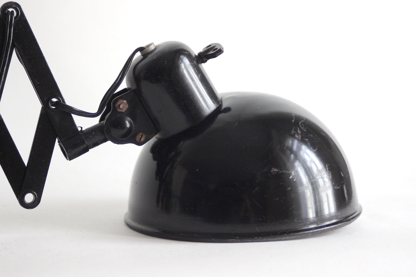 Industrial vintage Scissor wall lamp. Austria 1930s / 1940s.