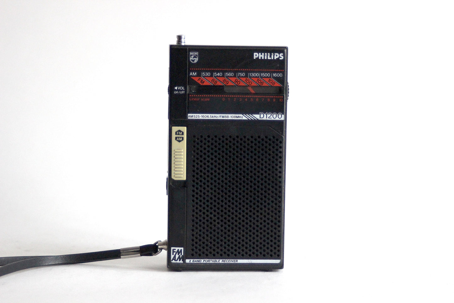 PHILIPS D1200 Pocket Radio. Hong Kong 1985.