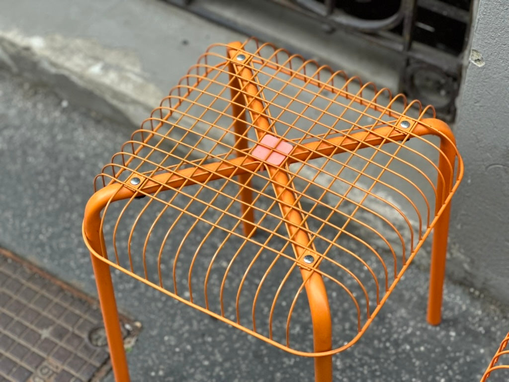 IKEA VÄSTERÖN metal stacking stools – set of four. Imma Vermúdez, 2000s