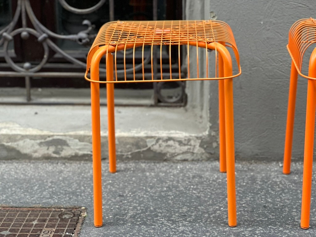 IKEA VÄSTERÖN metal stacking stools – set of four. Imma Vermúdez, 2000s