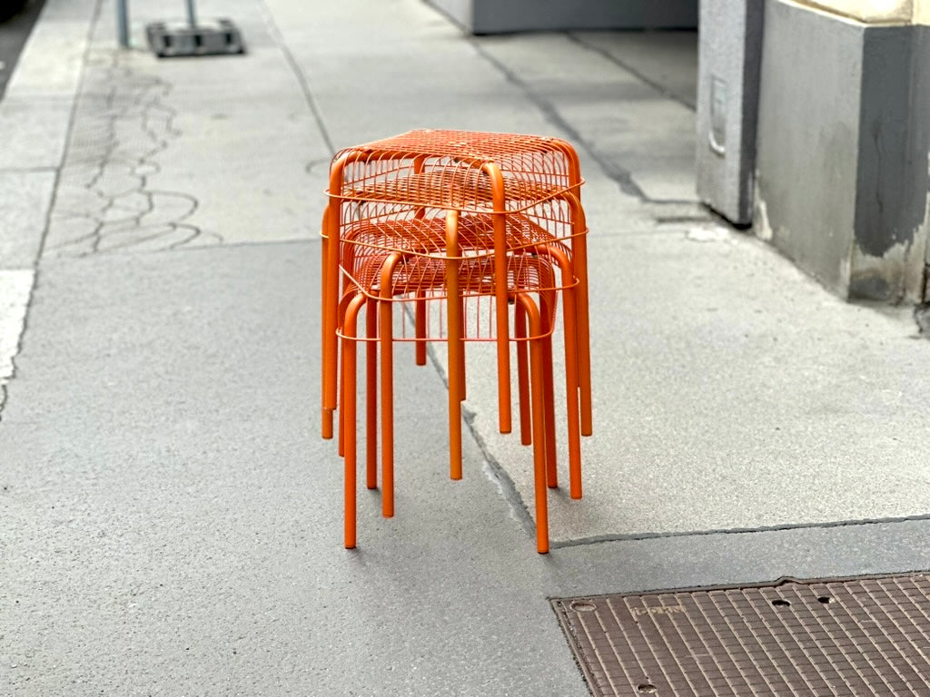 IKEA VÄSTERÖN metal stacking stools – set of four. Imma Vermúdez, 2000s
