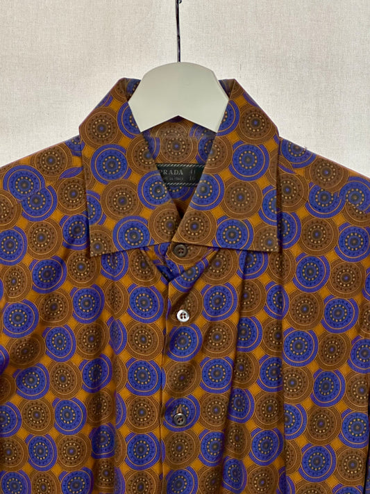 Prada geometric cotton shirt – 2000s