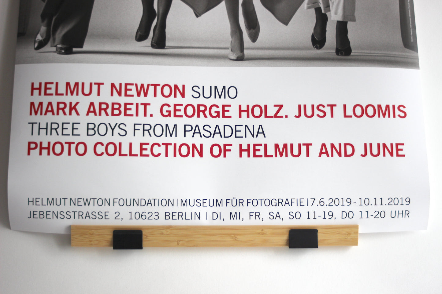 Helmut Newton SUMO Original Exhibition Poster. Sie kommen (dressed), French Vogue, 1981