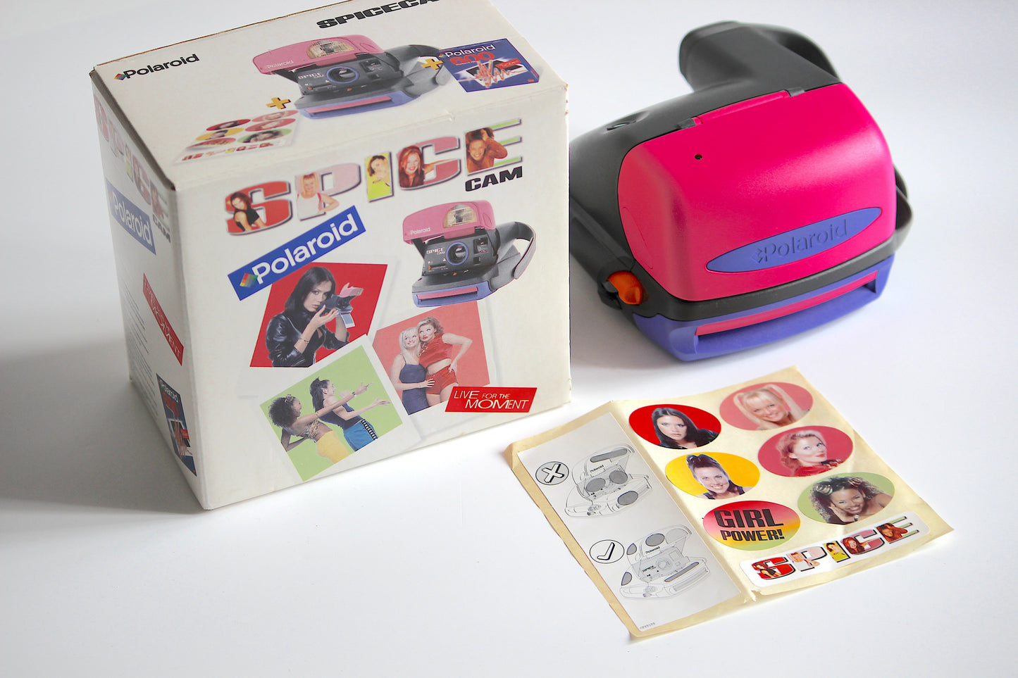 Polaroid SPICE CAM [includes original box, original stickers and original instructions book]