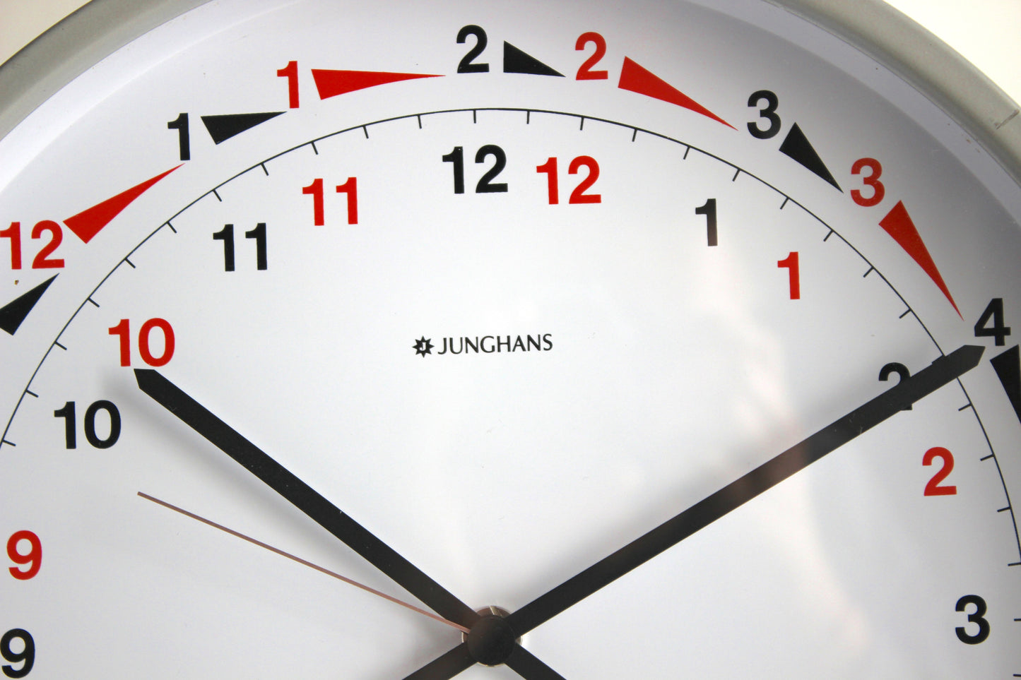 Junghans x Mcdonald’s – industrial 24-hour wall clock (Germany, 1980s/90s)