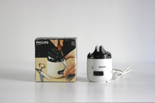 PHILIPS HR 2503 electric scissors, knives sharpener - design of the 70s