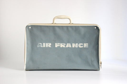 Air France vintage suitcase – 1960s rugged travel relic
