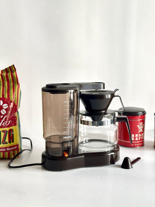 Philips vintage coffee maker – Made in Holland, box + filters + instructions (1970s)
