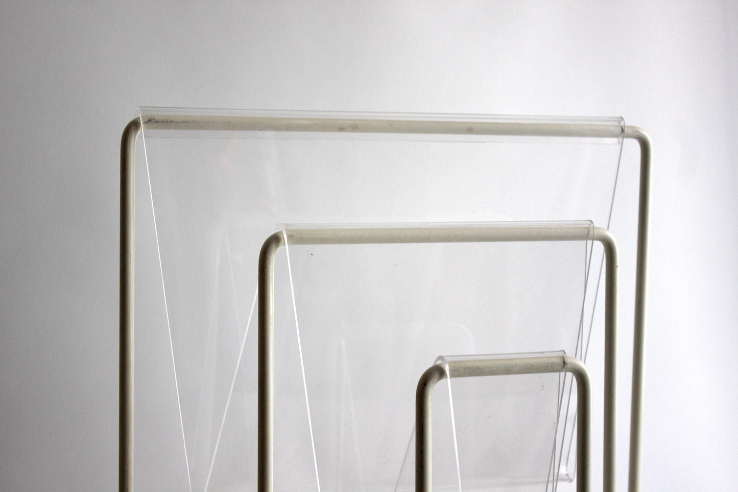 Lucite Magazine Rack by Markus Börgens for D-Tec from the exciting 1980s.