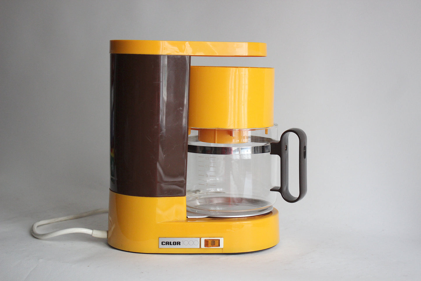 Filter Coffee Maker CALOR 1000 Orange. French 70s Space Age Coffee Maker.