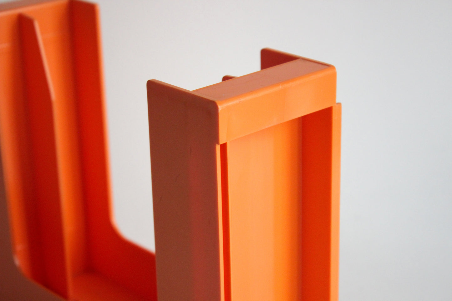 Ubox orange vinyl holders – 1970s german design set for 7” + 12” records