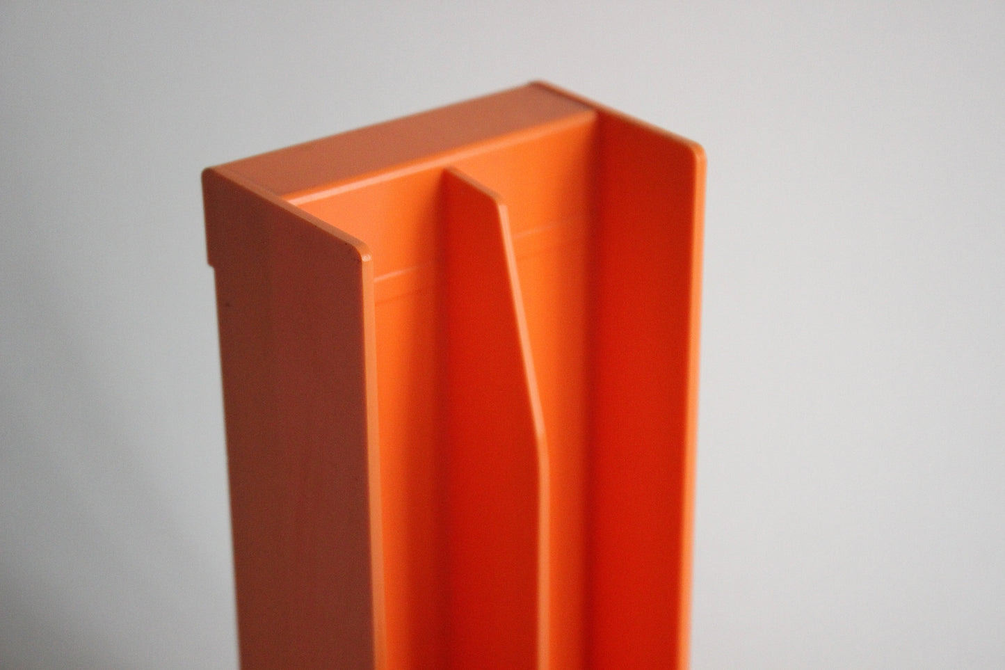 Ubox orange vinyl holders – 1970s german design set for 7” + 12” records