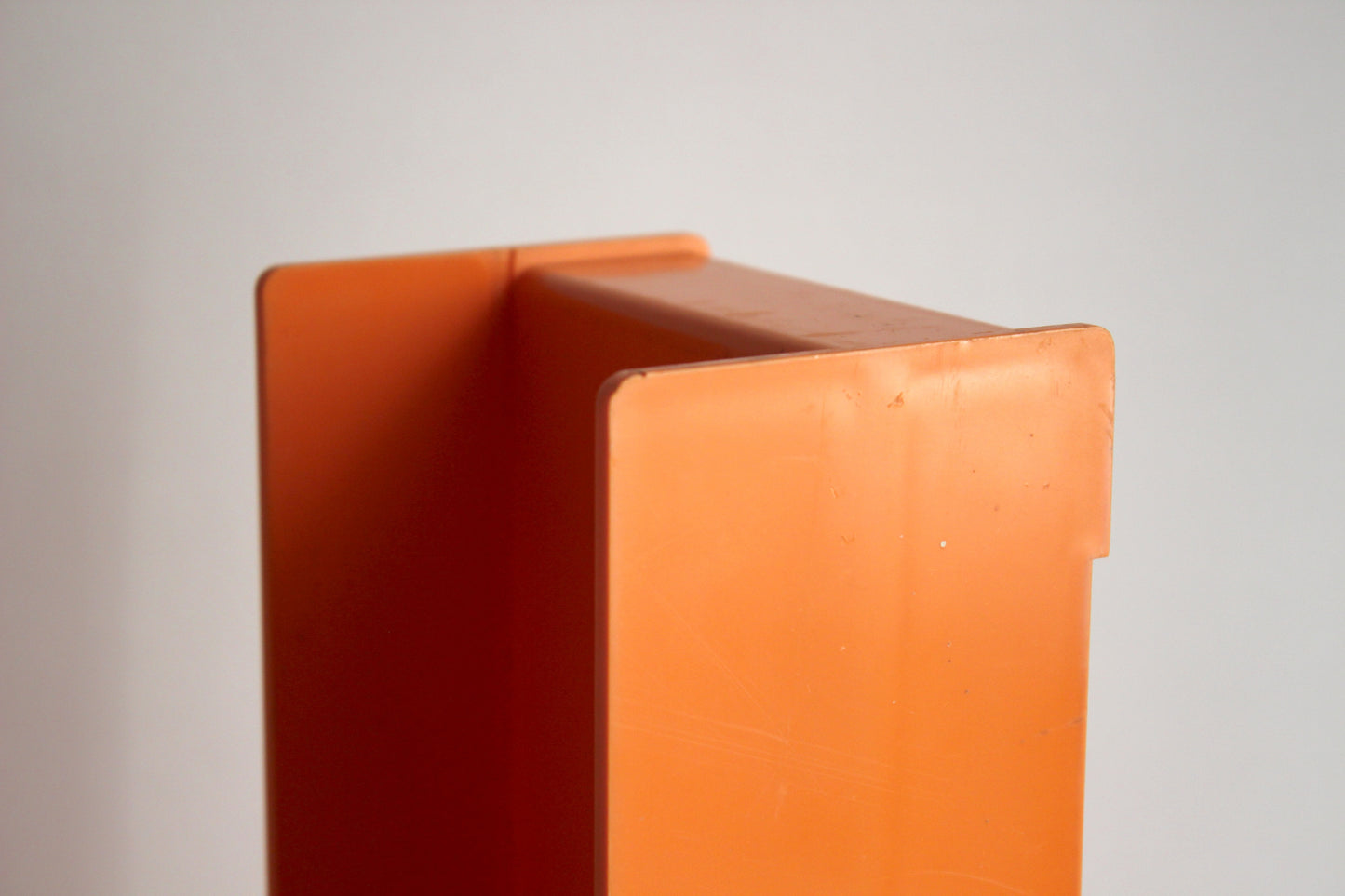 Ubox orange vinyl holders – 1970s german design set for 7” + 12” records