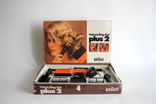 Braun Hairstyling-Set plus 2 HLD 80. Germany 1972