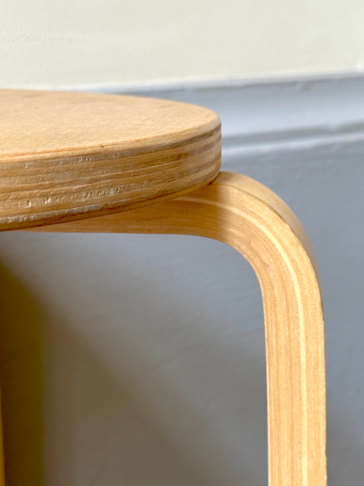 Vintage IKEA FROSTA Stools – Set of 2 – Stackable Birch Plywood Stools – Scandinavian Design – Discontinued IKEA Model