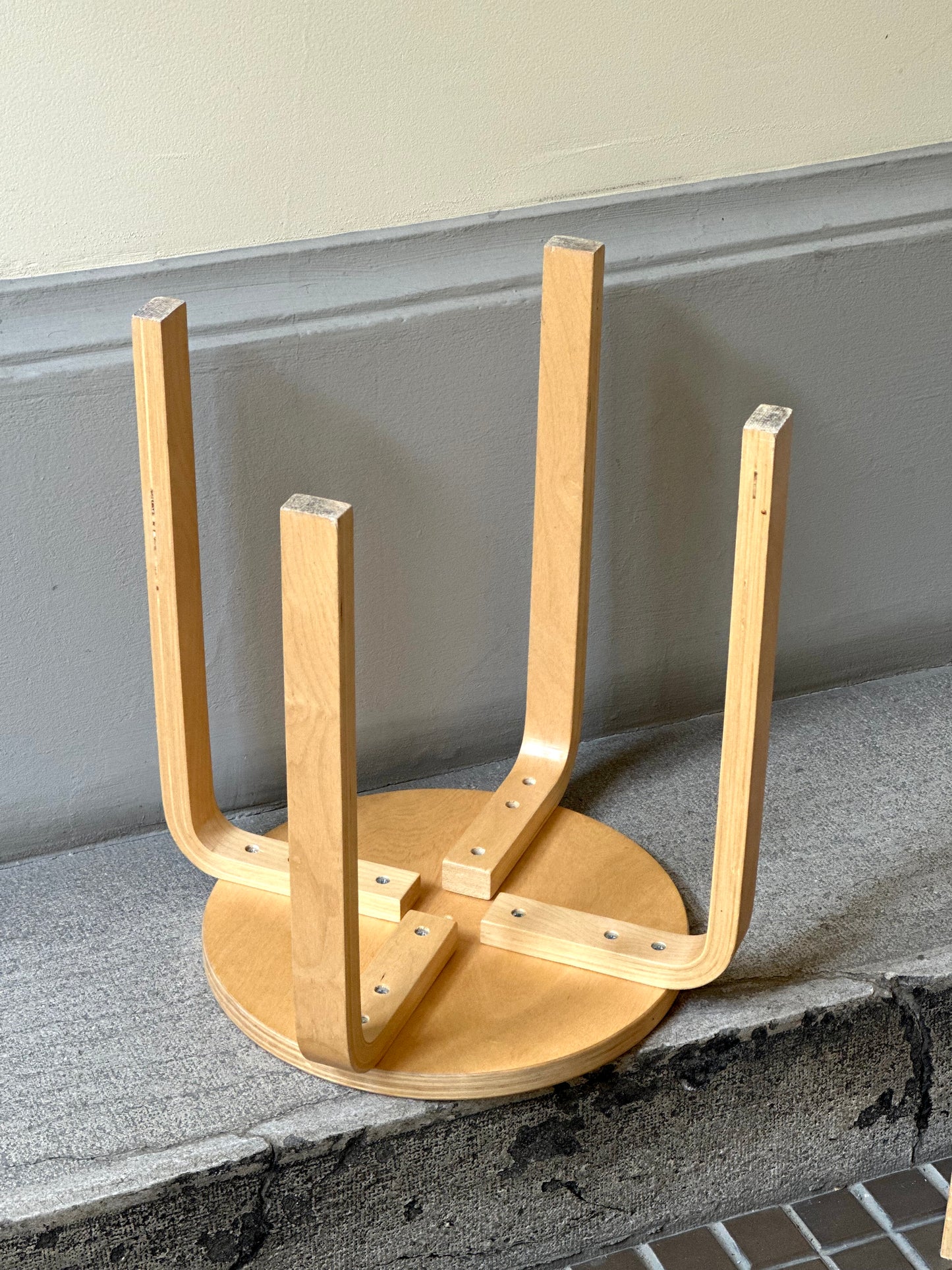 Vintage IKEA FROSTA Stools – Set of 2 – Stackable Birch Plywood Stools – Scandinavian Design – Discontinued IKEA Model
