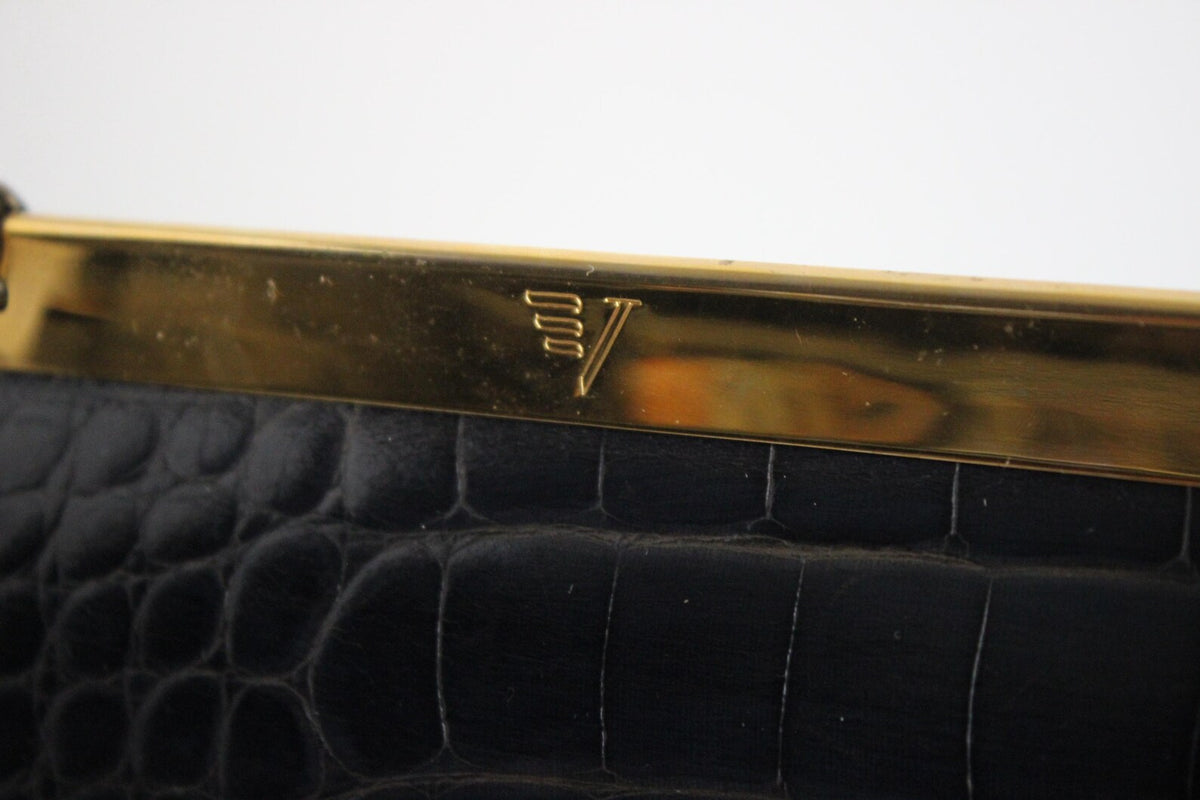 Vintage Vicosta Navy Blue Leather Bag, Italy, 1990s – Minimalist Vibes
