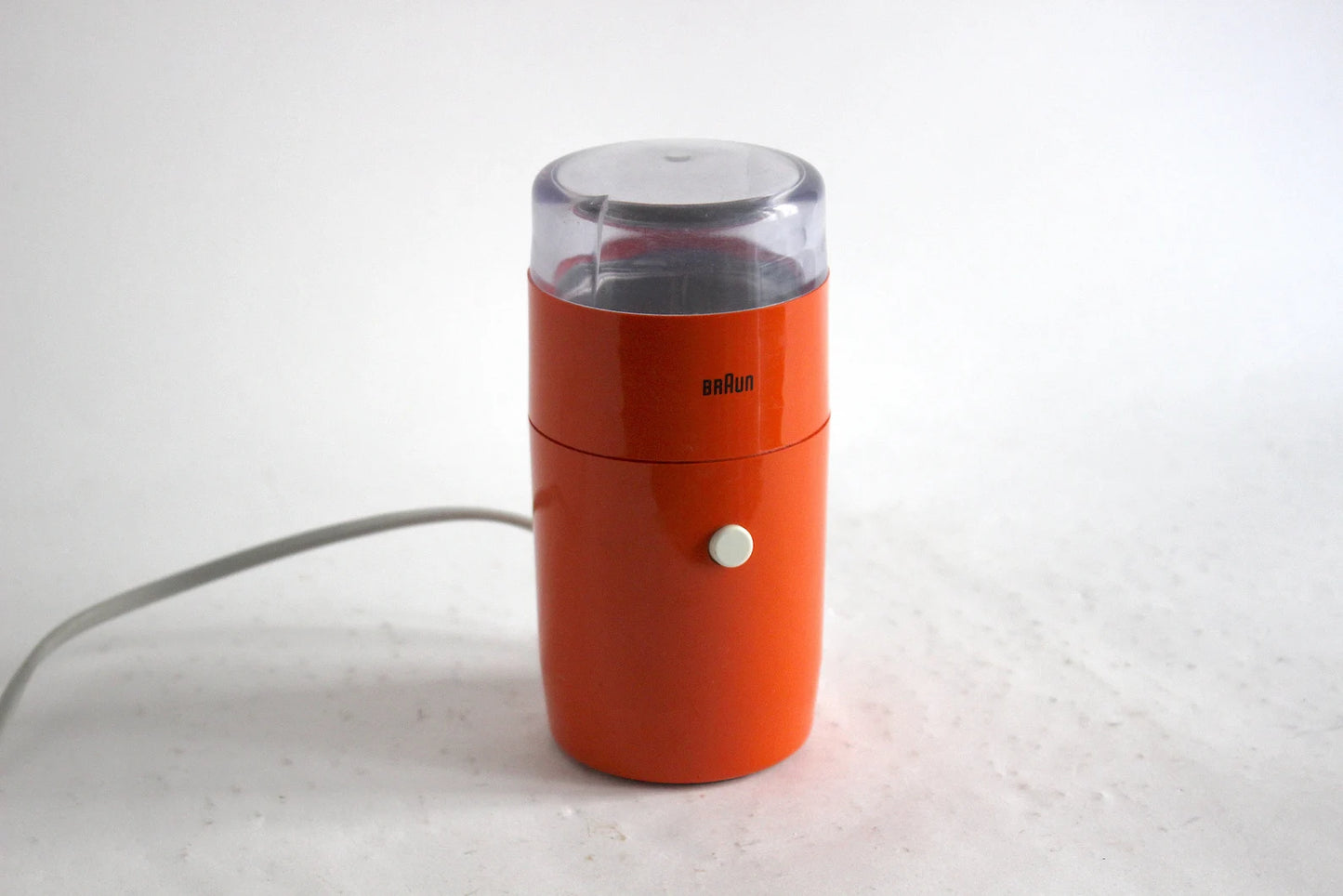 Braun KSM1 Orange Coffee Grinder. Reinhold Weiss. West Germany 1966 Space Age. Midcentury. Minimalist Design