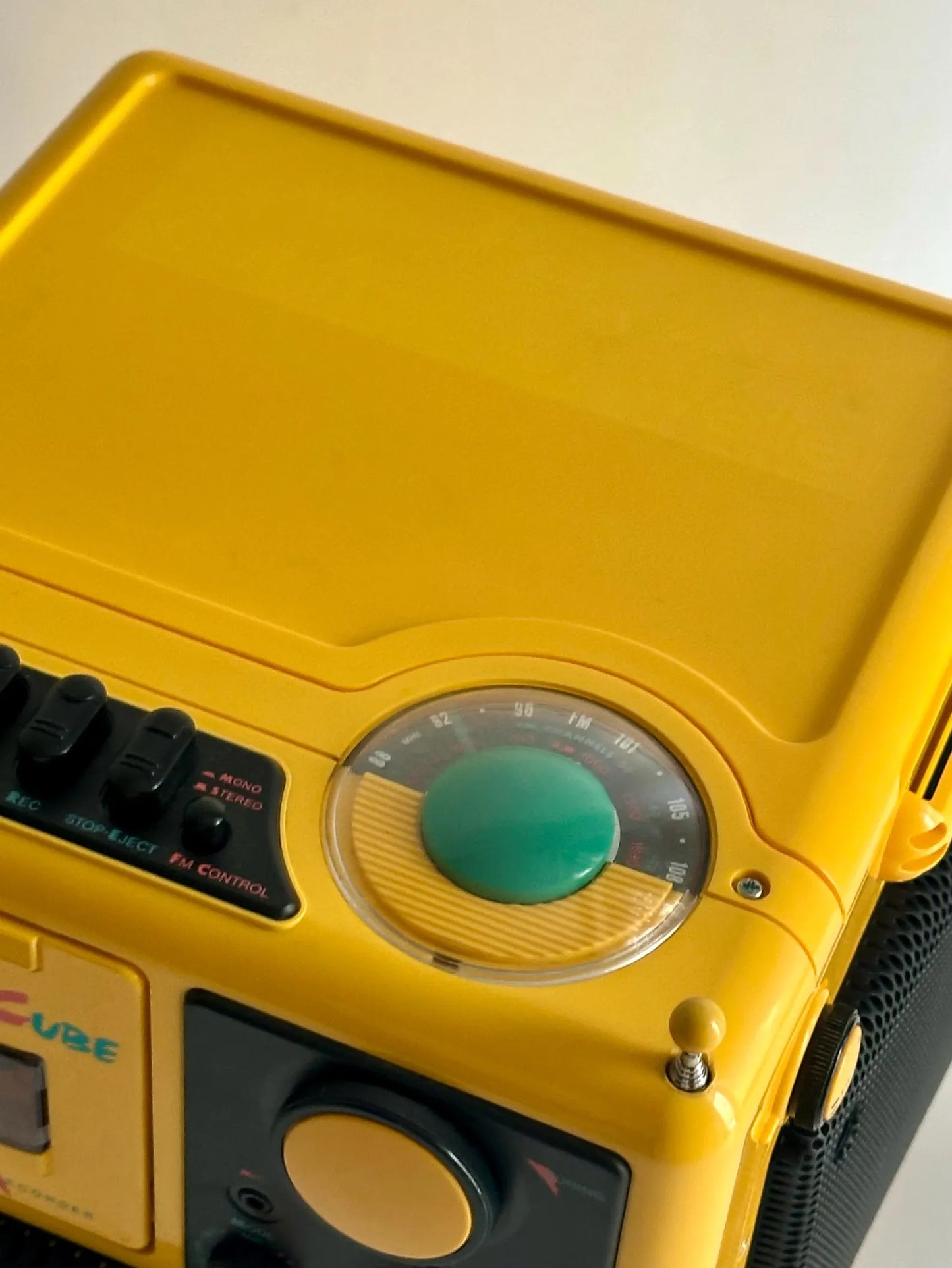 Philips Le Cube D-8080/02. Portable Radio, Cassette Tape Player, Vintage Boombox. 1985. Serviced, memphis design icon.