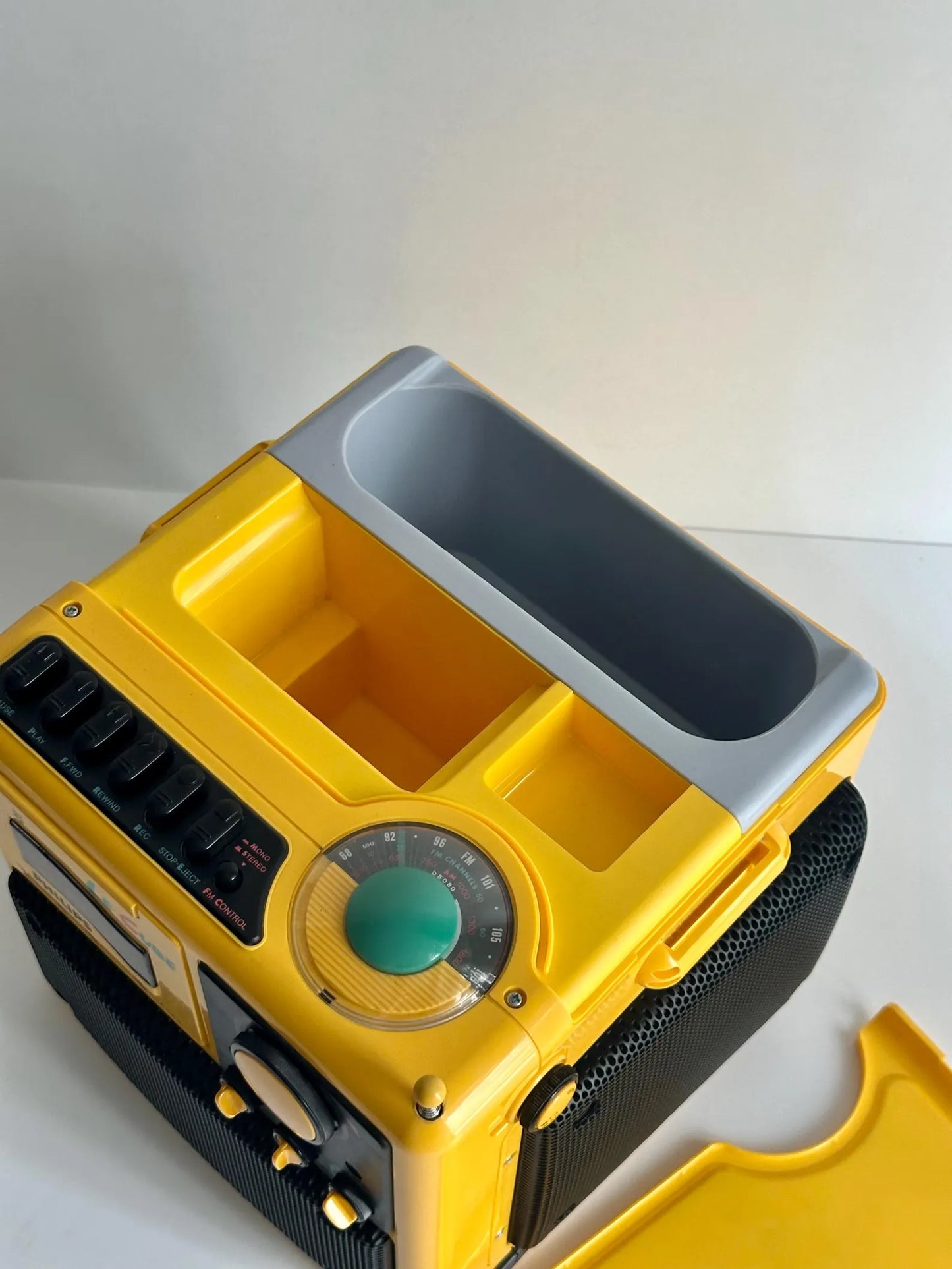 Philips Le Cube D-8080/02. Portable Radio, Cassette Tape Player, Vintage Boombox. 1985. Serviced, memphis design icon.