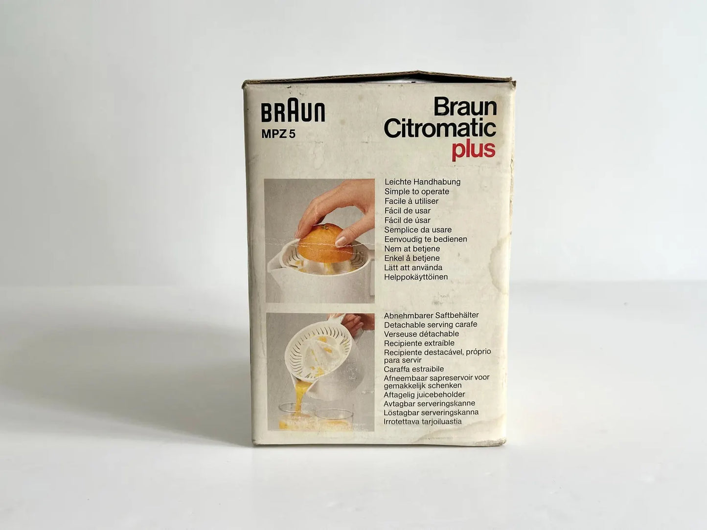 Braun Citromatic Plus MPZ5 citrus juicer. Ludwig Littmann (1985)