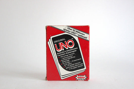 Vintage 1980s UNO Game by Amigo Spiel - Complete Set with Original Packaging