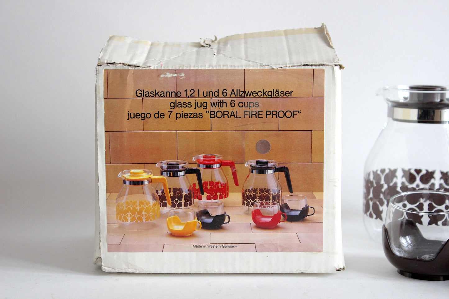 Vintage '70s Glass Tea/Coffee Set - Pristine Condition, West Germany Origin