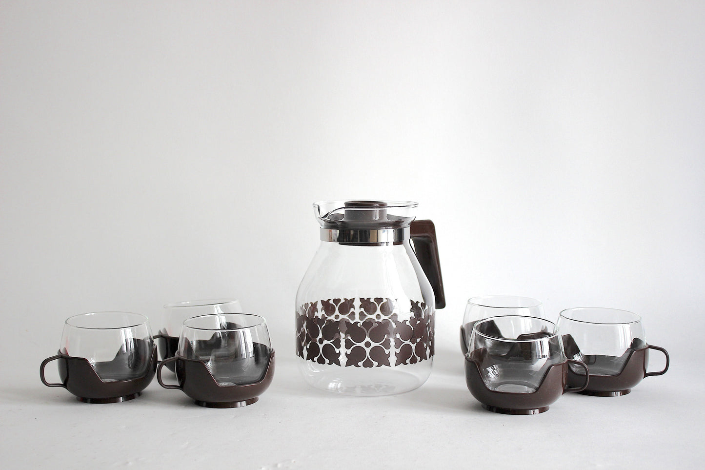 Vintage '70s Glass Tea/Coffee Set - Pristine Condition, West Germany Origin