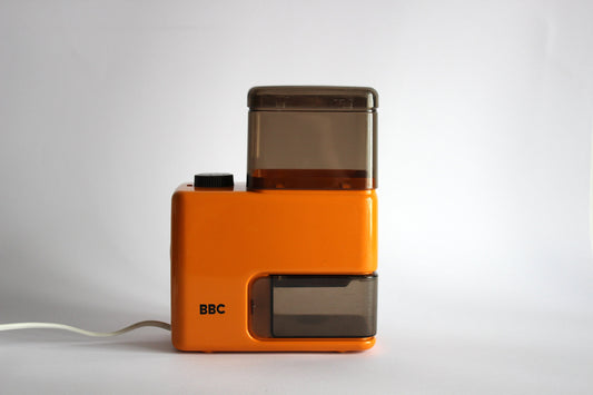 BBC Orange Electric Coffee Grinder. Germany 1970s.