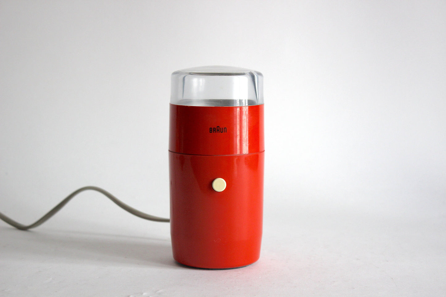 Braun Red Coffee Grinder KSM1 R. Reinhold Weiss. West Germany 1966