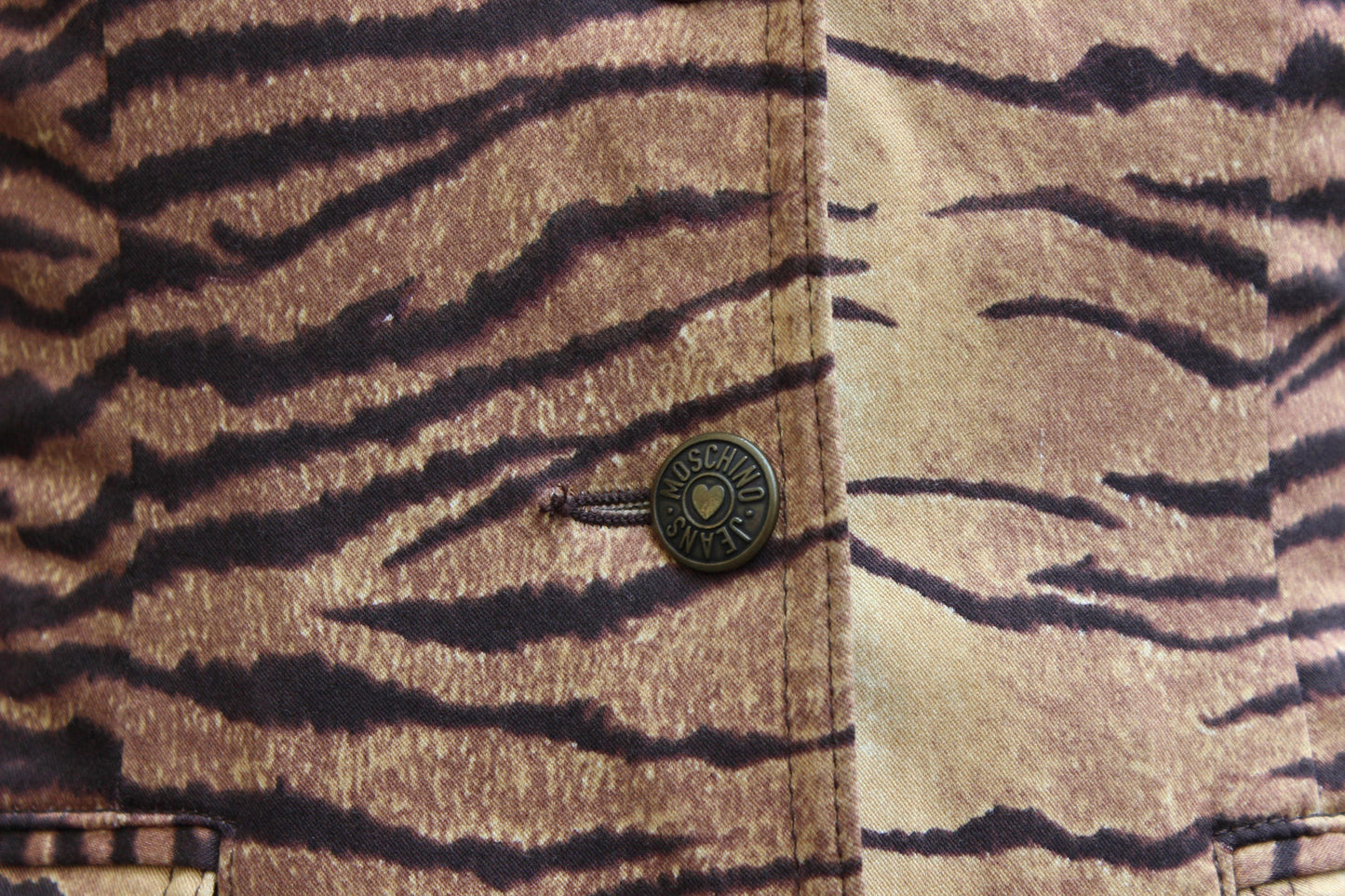 Moschino Jeans Tiger print blazer. Animal Print 90s Blazer