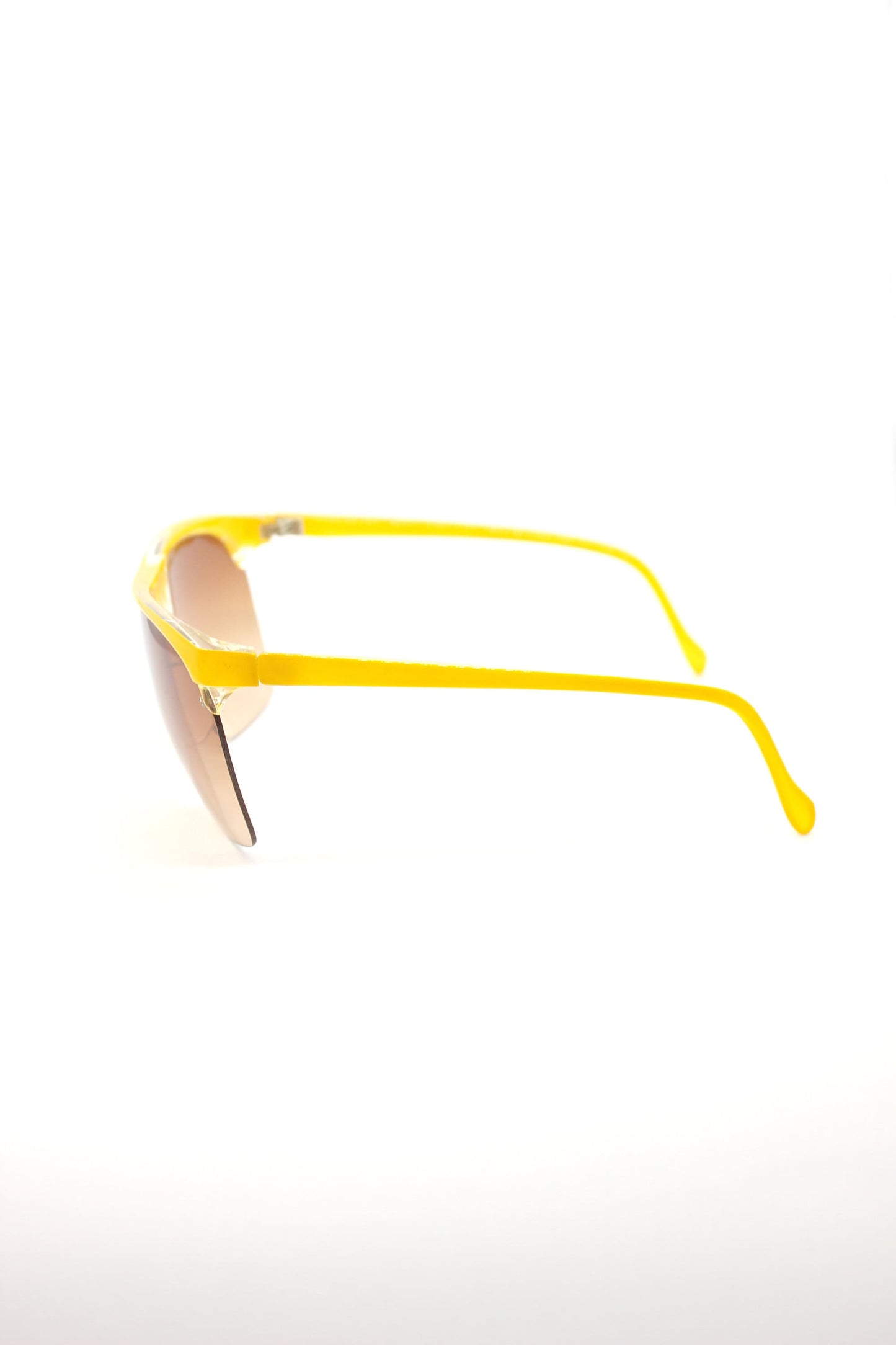 80s Yellow frame with gradient lenses Vintage New Old Stock sunglasses. Never worn