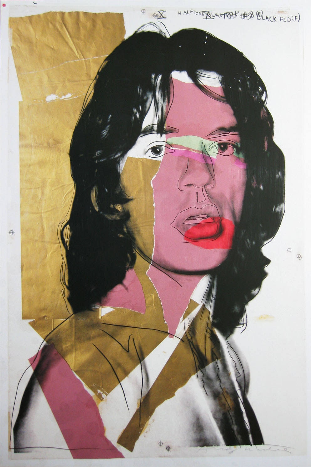 Andy Warhol " Mick Jagger 1975 " - Original Poster MUMOK Vienna