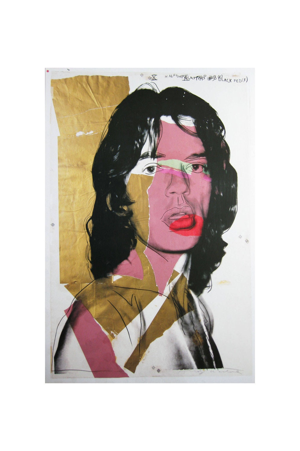 Andy Warhol " Mick Jagger 1975 " - Original Poster MUMOK Vienna