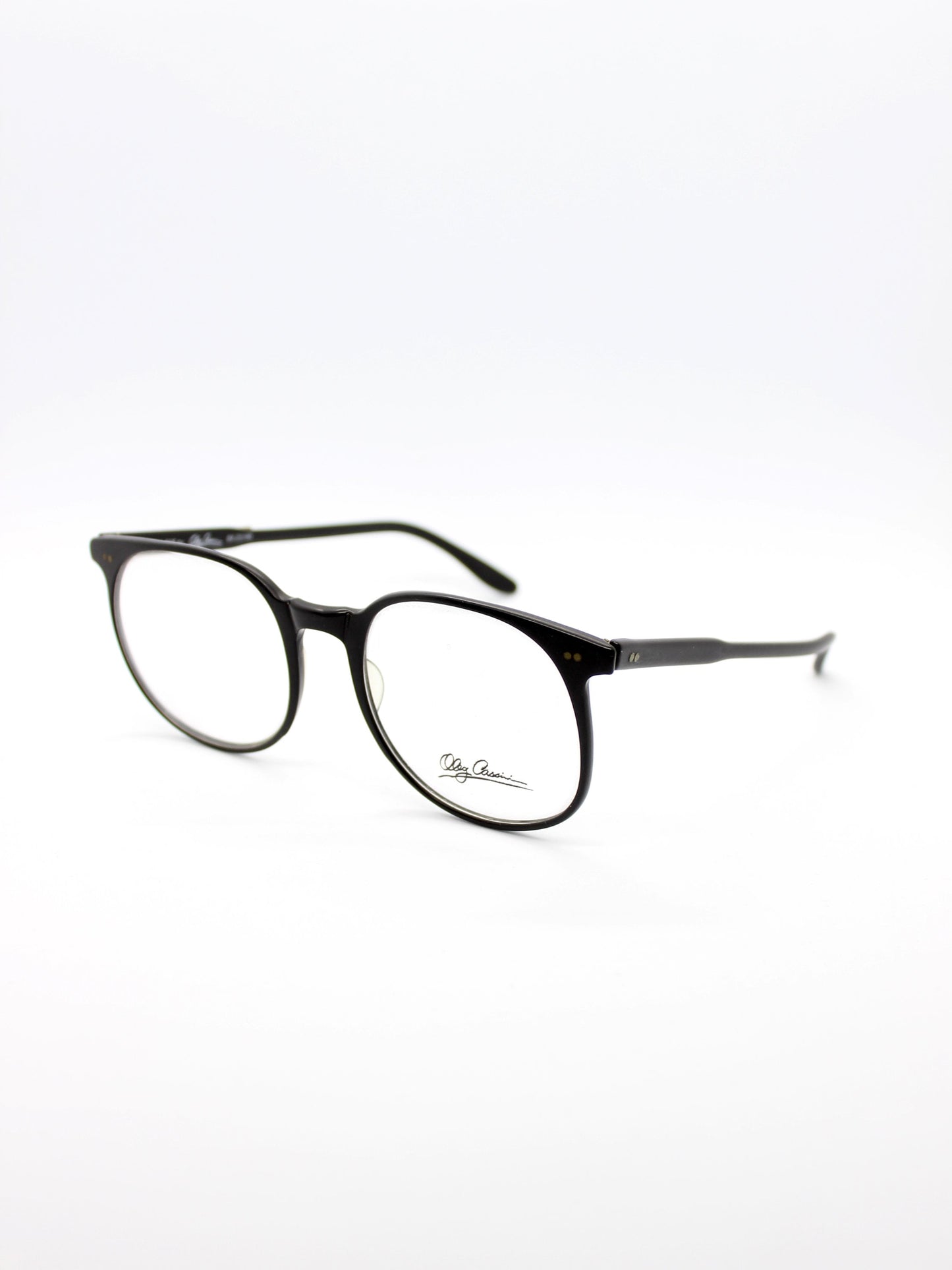 Oleg Cassini Black Matte Eyeglasses - New Old stock