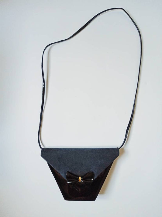 Vintage patent leather shoulder bag - 80s/90s