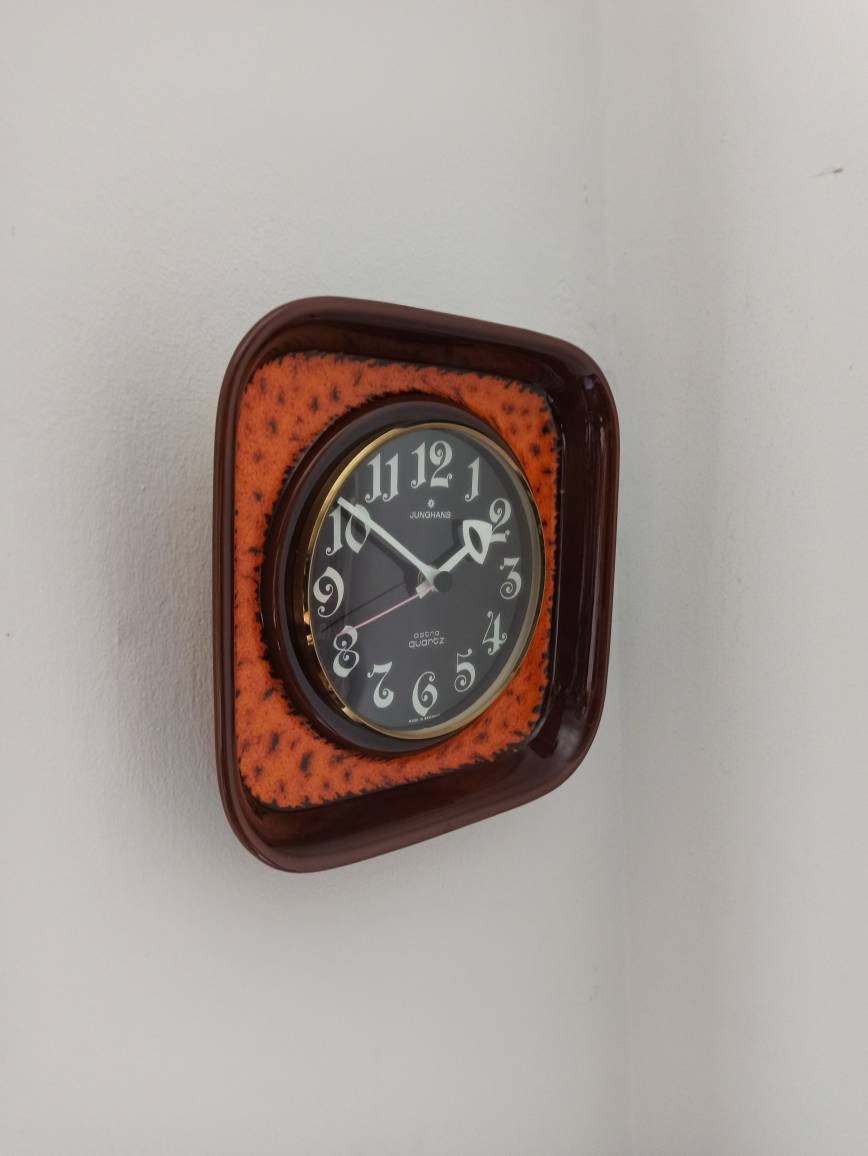 VINTAGE Wall clock from Junghans 60s