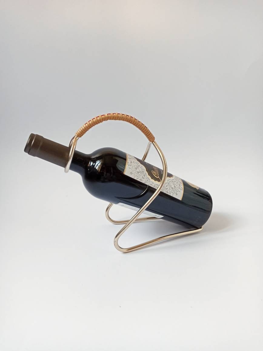 Wine bottle holder - Auböck style (model no. 3601) - Made in Austria