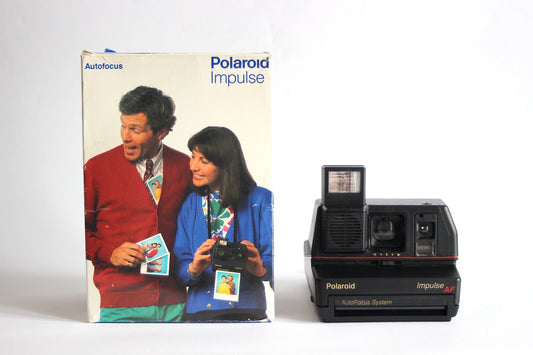 Polaroid IMPULSE Autofocus system. With original box and instructions book. MINT condition. 1986-1992. USA