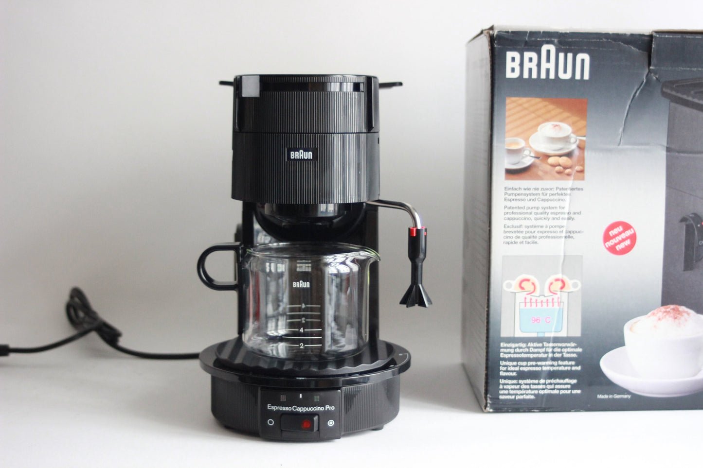 BRAUN Espresso Cappuccino Pro E300. Ludwig Littmann, Germany 1994.