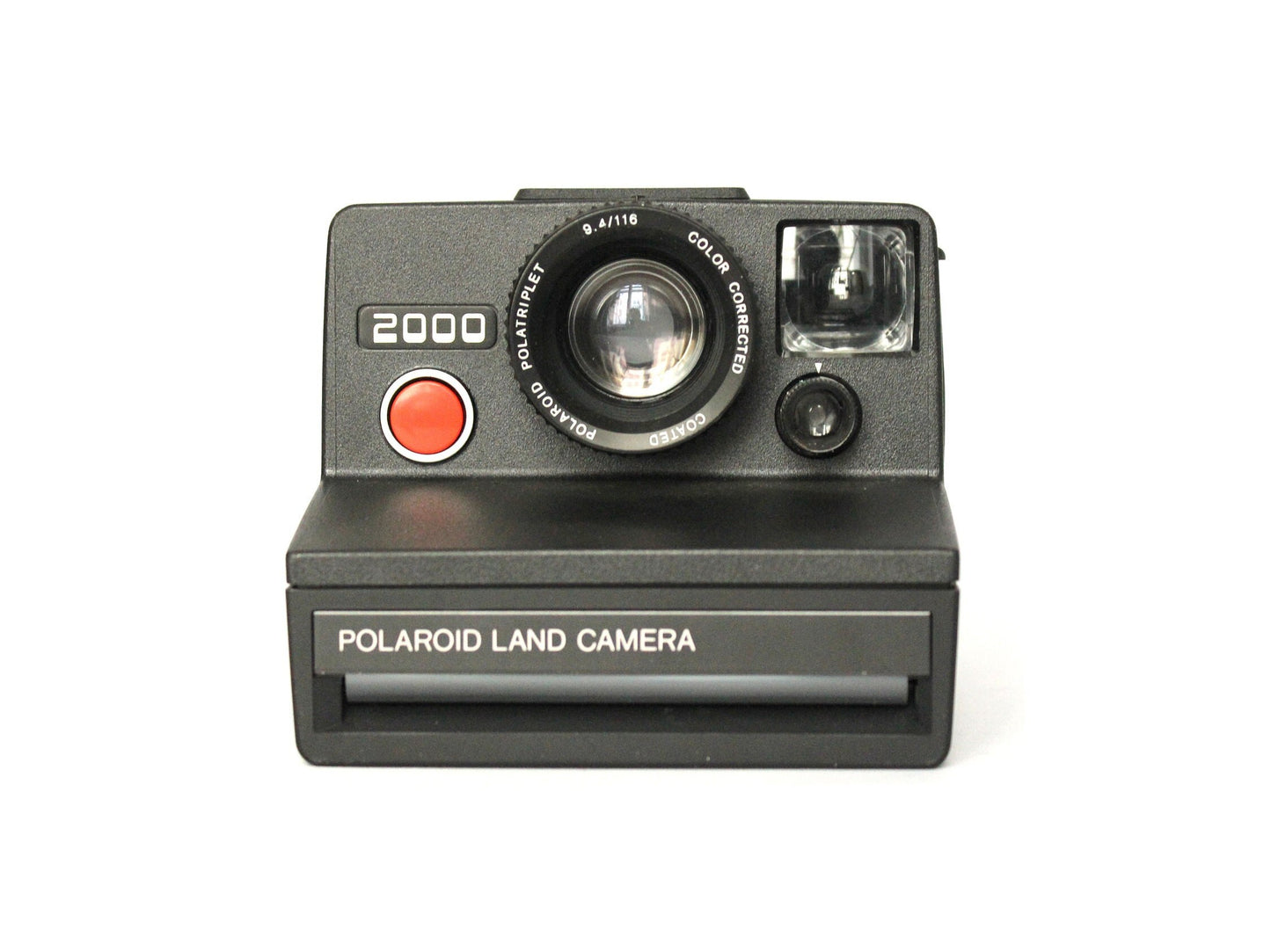 Polaroid 2000 Land Camera + Leather Carrying bag (With the name of first owner written on the inside cover)