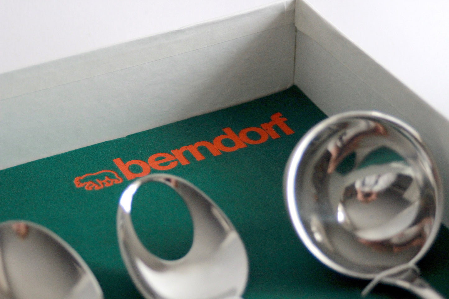 BERNDORF serving cutlery set with original packaging. New unused. Austria, 70s.