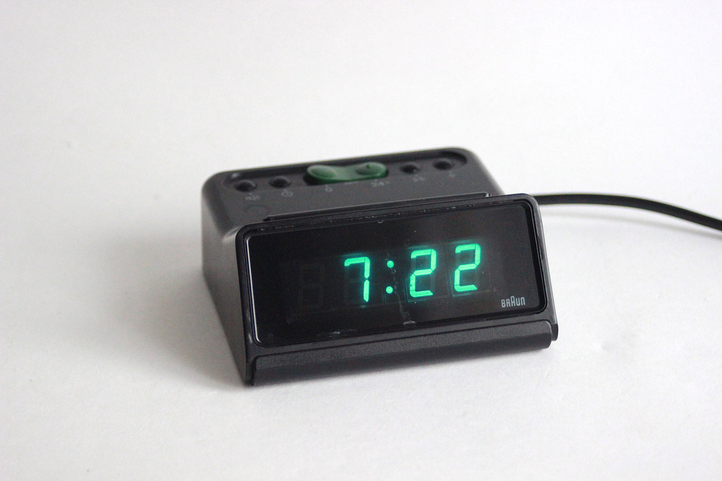 BRAUN DN30s digital alarm clock model 4808. Dietrich Lubs, Germany 1983.